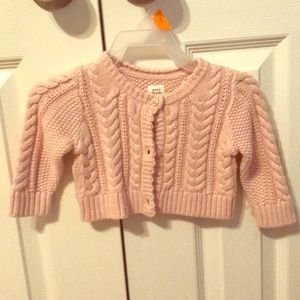 NWOT Baby Gap pink cardigan